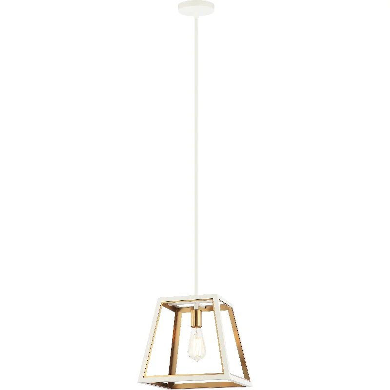White / Aged Gold Brass