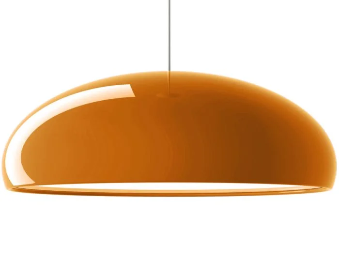 Rustic Ceiling Lights with Reclaimed Wood and Distressed FinishesShiny Orange Modern Metal Pendant Light With Acrylic Diffuser