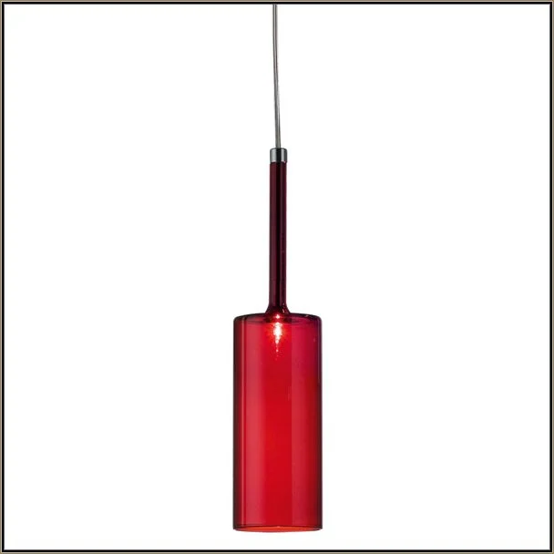Rustic Ceiling Lights with Reclaimed Wood and Distressed FinishesSmall Red, Grey, Crystal And Bronze Spillray Pendant From Axo Light