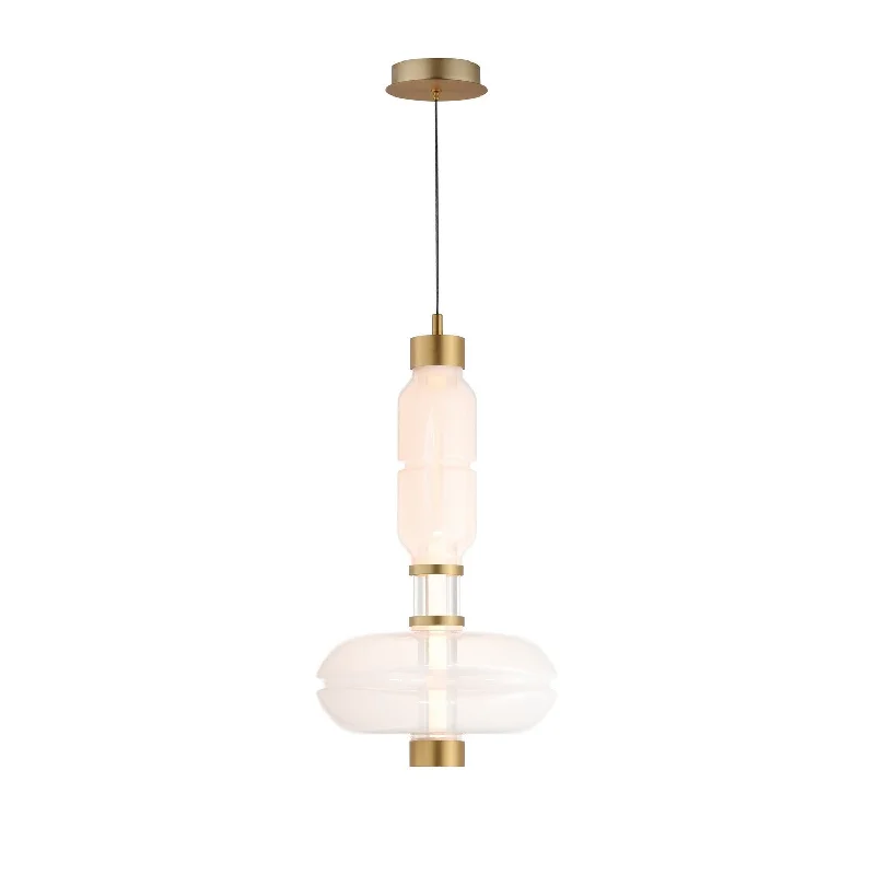Glass Ceiling Lights with Frosted, Colored, or Etched GlassGusto LED Pendant