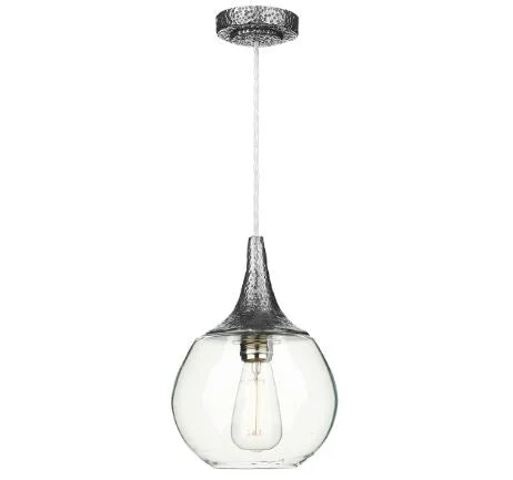 Contemporary Ceiling Lights with Unique, Abstract ShapesTeardrop Pewter & Glass Pendant - ID 10255 Contemporary Ceiling Lights with Unique, Abstract ShapesTeardrop Pewter & Glass Pendant - ID 10255
