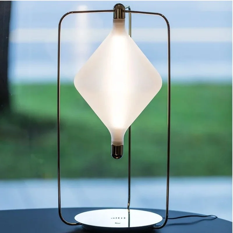 glass table lamps with a frosted surface for soft light diffusionTejas Table Lamp