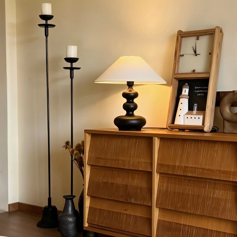 gothic style table lamps with dark finishes for a mysterious lookThelam Table Lamp