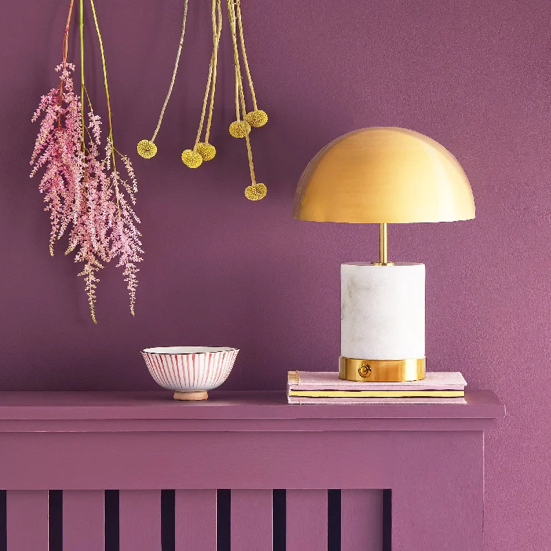ceramic table lamps with hand painted designs for an artistic touchUtopia rechargeable table lamp in white marble