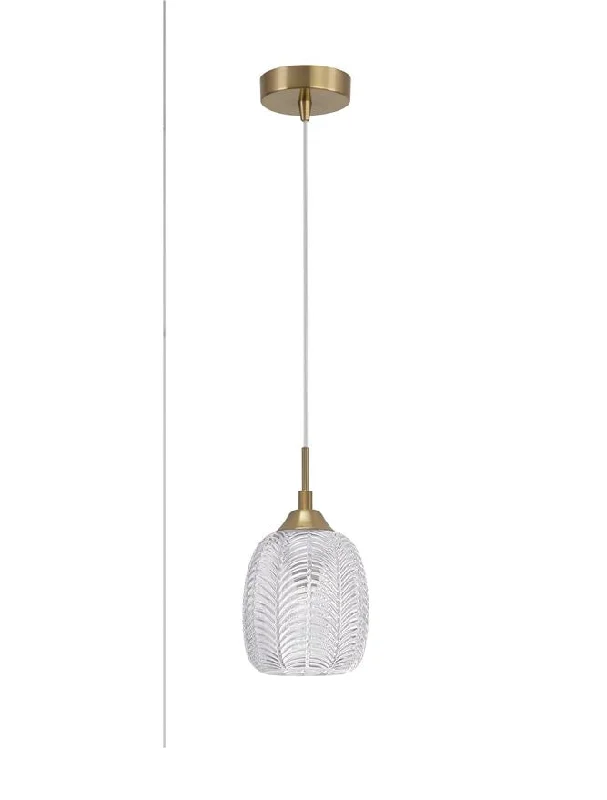 Japanese - Inspired Ceiling Lights with Shoji - Screen - like DiffusersVAR Clear Waved Glass & Satin Gold Metal Single Pendant - ID 10031 Japanese - Inspired Ceiling Lights with Shoji - Screen - like DiffusersVAR Clear Waved Glass & Satin Gold Metal Single Pendant - ID 10031