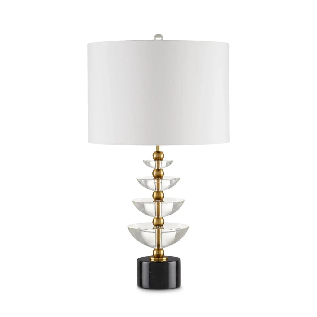 marble table lamps with a luxurious veined pattern for high end decorWaterfall Table Lamp